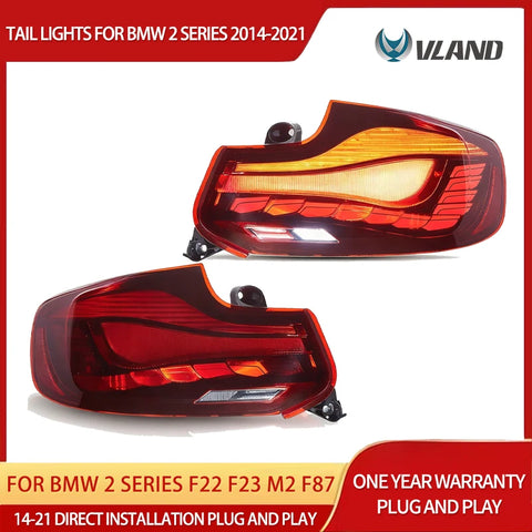 OLED Tail Lights Dynamic for BMW 2 Series M2 14-21 Car Interior Accessory Vland