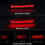 LED Bumper Reflector for Mitsubishi Lancer Evo 2010 Car Interior Accessory MAGIC COLORM