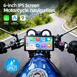 6 Inch Motorcycle GPS DVR with Quick Release Bracket Android Head Unit AKAMATE