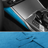 For BMW 2er Two-Door G42 3er i3 G20 G28 4er i4 G23 Center Console Side Trim Sticker Car Interior Accessories Made of Alcantar