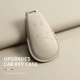 Leather Car Remote Key Case Cover For Voyah Dream PHEV 2024 Car Interior Accessory OEM