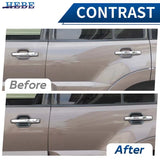 Carbon Fiber Door Trim Kit for Mitsubishi Pajero Car Interior Accessory HEBE