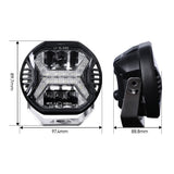 4 Inch Car Led Work Light Bar 12v Amber DRL Driving Light Spotlight for Jeep Offroad Boat Tractor Truck 4x4 SUV ATV LED Work