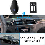 Smart Wireless Charging Phone Mount for Mercedes C-Class W204 Car Phone Holder CATUSIKI