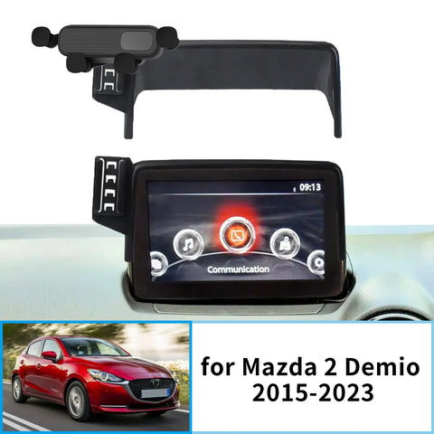 Wireless Charging Phone Mount for Mazda 2 Demio 2015–2023 Car Phone Holder OEM
