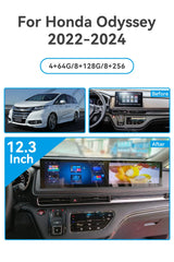 24.6" Android Dual Screen Head Unit for Honda Odyssey 2020–2024 Android Head Unit Aotsr