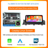 10.25-Inch Linux Multimedia Screen for BMW X3 X4 F25 F26