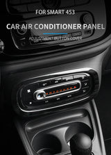 AC Panel Cover Stainless Steel Trim for Smart Fortwo 453 Car Interior Accessory GMUNI