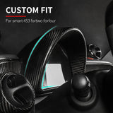 Carbon Fiber Dashboard Screen Trim for Smart 453 Car Interior Accessory OEM