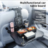 Upgraded Dual-Use Car Table for Steering Wheel and Backseat, with Phone Holder Cup Holder, Heavy-Duty 20kg Load