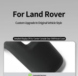 Original Leather Center Gear Shift Knob Cover For Land Rover Lever Shifter Boot Anti Scratch Car Performance Interior Accesso