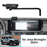 Smart Wireless Charging Phone Mount for Jeep Wrangler 2024–2025 Car Phone Holder OEM