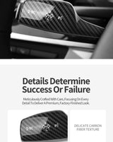 For BMW 5 Series F10 GT (2011-2017) Carbon Fiber Car Steering Column Shifter Cover Gear Shift Lever Auto  Interior Accessories