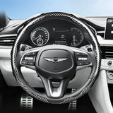 Snap-On Wave-Shaped Steering Wheel Cover for Genesis GV80, G90, G80