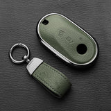 Metal and Leather Car Key Case Cover for Various Mercedes Benz Models Car Interior Accessory OEM