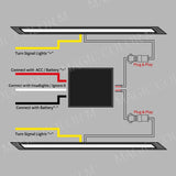 LED Hood DRL Turn Signal Light for Toyota RAV4 2021 LED Ambient Light MAGIC COLORM