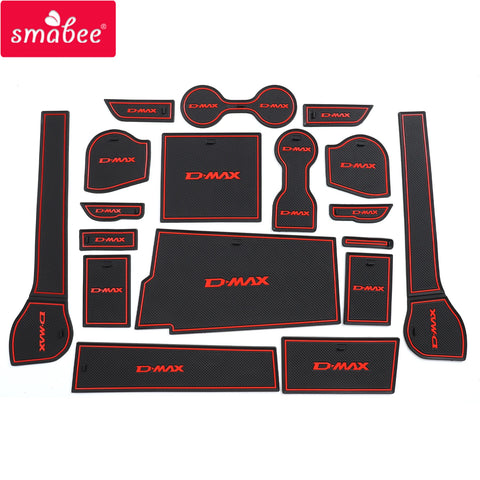 Car Gate Slot Cup Mat for ISUZU D-MAX 2021 - 2024 DMAX Anti-Slip Door Groove Pad Interior Accessories Non-Slip Coaster Anti-S