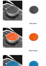 For BMW 1er 2er 3er 4er Z4 X3 X4 IX3 X5 X6 Car Console Multimedia Knob Trim Sticker Carbon Fiber Interior Tuning Accessories