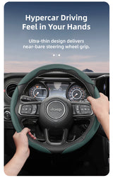 Steering Wheel Cover Leather Breathable for Jeep Wrangler