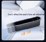 Adjustable Sliding Car Seat Gap Organizer, Flush-Mount Storage Box for Driver & Passenger, 2X Expandable Capacity