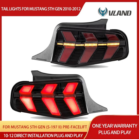 Tail Lights Sequential for Ford Mustang 2010-2012 Car Interior Accessory Vland