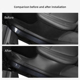 Tesla Model Y Launch 2025 Juniper Central Control Side Anti-kick Pad TPE Door Sill Strip Guard Protection Cover Car Accessori