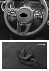 For Kia K3 Forte Cerato (2019-2021) Steering Wheel Cover + Gear Shift Boot Interior Tuning Accessory Set