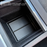 For Tesla Model 3 Highland 2024 Center Console Eyeglasses Storage Case Armrest Storage Box Upper&Lower Flocking Accessories N
