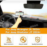 Center Console Phone Holder for Jeep Wrangler JL 2024 Car Interior Accessory HEBE