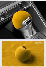 Made of Alcantara For Audi A3 Q2 S3 TT Sport Gear Shift Knob Boot Cover Decorative Trim Sticker Car Interior Tuning Accessorie