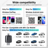 Wireless CarPlay Android Auto Adapter for OEM Cars