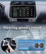 2K Android 15 Multimedia Head Unit for Toyota Prado 2018-2020