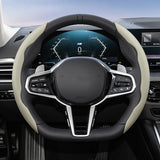 Universal Breathable Leather Steering Wheel Cover