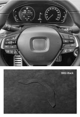 For Honda Accord 10th Gen Facelift & INSPIRE Made of Alcantara Auto Steering Wheel Decorative Frame Trim Sticker Car Accessory