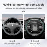 Steering Wheel Cover Breathable Leather Peugeot 3008 Car Interior Accessory Hocasen