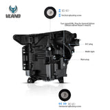 Vland Projector LED Headlights for Ford F-150 2021-2023 Car Interior Accessory Vland