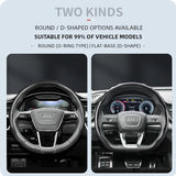 Wave Carbon Fiber Wheel Cover for Audi Car Interior Accessory Hocasen