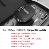 Leather Gear Shift Knob Cover for BYD Seal U 2025