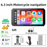 6.3 Inch Waterproof Motorcycle GPS with CarPlay Auto