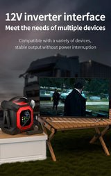 Heavy-Duty 12V/24V Jump Starter, Instant Start for Dead Batteries, Multi-Port Charging & Emergency Lighting Jump Starter Minu