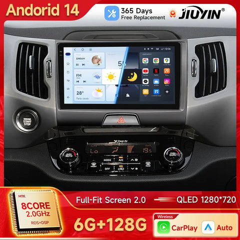 Android Multimedia GPS Navigation System for Kia Sportage 2010–2016 Android Head Unit JIUYIN