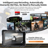 5Inch Waterproof Motorcycle Monitor with CarPlay & DVR Android Head Unit AKAMATE