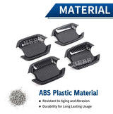 Carbon Fiber Door Trim Kit for Mitsubishi Pajero Car Interior Accessory HEBE
