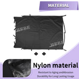 Soft Nylon Roof Sunshade for Jeep Wrangler JK 2007-2017 Car Interior Accessory HEBE