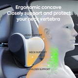 Premium Adjustable Memory Foam Car Neck Pillow with Ice Silk Fabric Accessory NONE