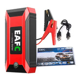 EAFC 12V Car Jump Starter Power Bank Portable Car Battery Booster Charger Starting Device Auto Emergency Start-up Lighting
