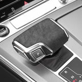 For Audi A6 A7 (2019-2025) Sport Gear Shift Knob Cover Boot Trim Sticker Made of Alcantara Car Interior Accessory OEM