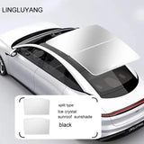 Natural Fiber Split Roof Sunshade for Volvo EX30 Car Interior Accessory LINGLUYANG split type
