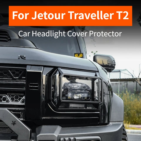 For Jetour Traveller T2 Car Headlight Cover Protector Scratch and impact Resistant Front Headlamp Protection Accessories Lamp