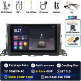 2K QLED Android 15 Multimedia Head Unit for Toyota Highlander 2013-2018